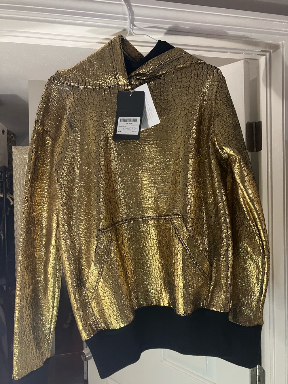 NWT Trosman Metallic Gold Textured Statement Piece